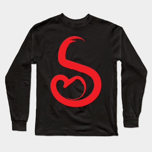 S Letter Long Sleeve T-Shirt by Mohamed_Drebi